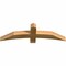 Ekena Millwork Bellingham Rough Sawn Timber Gable Bracket, Western Red Cedar, 48"W x 14"H x 4"D x 4"F, 7/12 Pitch GBW048X14X0404BEL00RWR - alternate 3